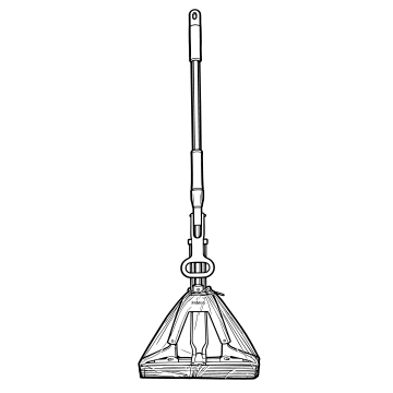 对折胶棉拖把
